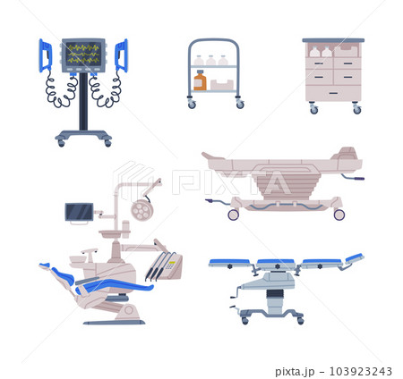 Different Medical Equipment and Diagnostic Device Vector Set Different Medical Equipment and Diagnostic Device Vector Set 103923243
