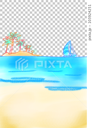 Postcard announcing the arrival of summer 103924251