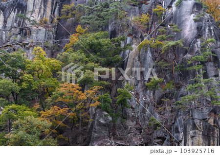 昇仙峡の寒山拾得岩 103925716