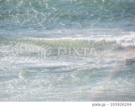 冬の強風の海。 103926204