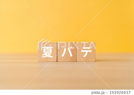 夏バテと書かれたブロック 103926837