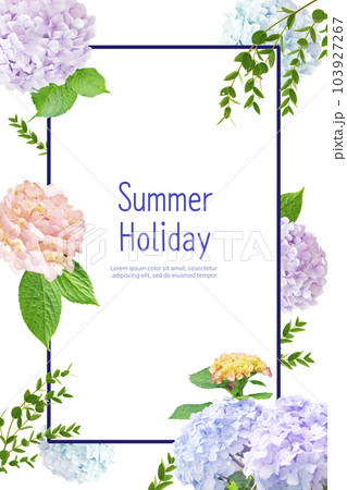 Templates made with hydrangea 103927267