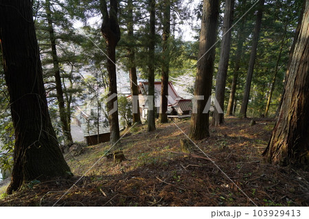 前仙人ケ岳の登山口がある桐生市菱町の塩宮神社　2023年4月4日 103929413