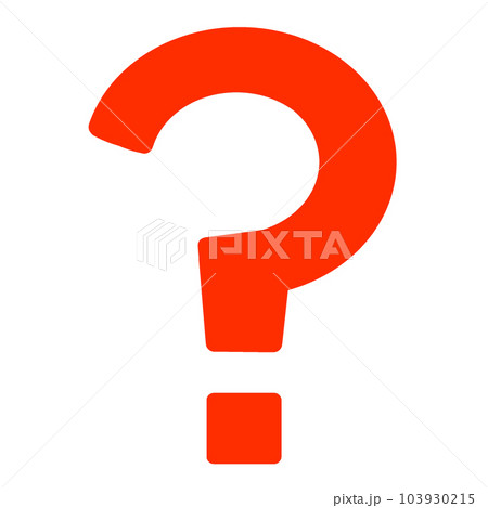赤いクエスチョンマーク 赤いクエスチョンマーク 103930215