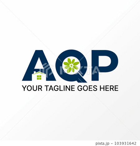 Logo design graphic concept creative abstract premium free vector stock letter AQP font with house home negative space and leaves. Related to business nature property Logo design graphic concept creative abstract premium free vector stock letter AQP font with house home negative space and leaves. Related to business nature property 103931642