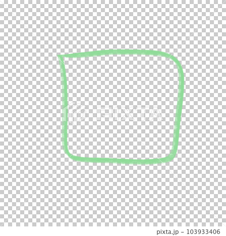 green line, blob shape abstract green color... - Stock Illustration ...