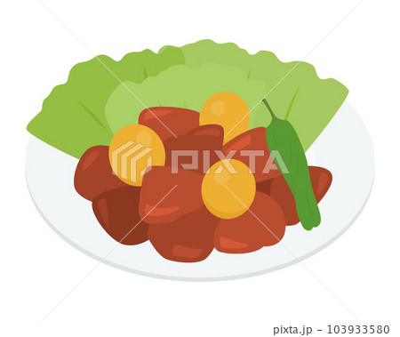 鳥もつ煮のイラストのイラスト素材 [103933580] - PIXTA