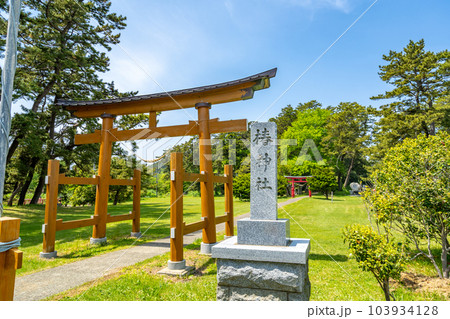 椿神社　椿山海岸　夏泊半島北端　夏泊ホタテライン 103934128