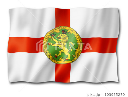 Alderney island flag, UK 103935270