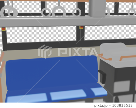 バス車内　3D 103935515