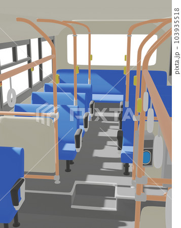 バス車内　3D 103935518
