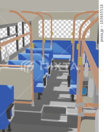 バス車内　3D 103935518
