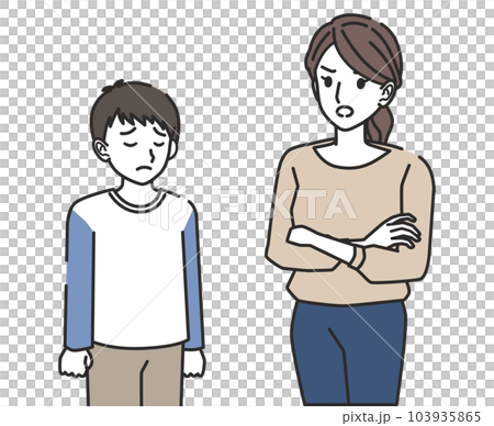 boy angry at mother 103935865