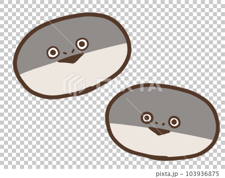 Reconstructed model of a cute Sakaban Baspis / hand-drawn illustration material 103936875