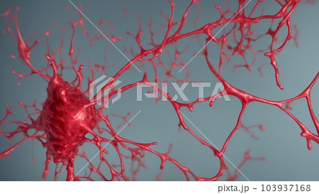 AI生成画像/神経細胞を電子顕微鏡で見た風のイラスト R8 AI生成画像/神経細胞を電子顕微鏡で見た風のイラスト R8 103937168