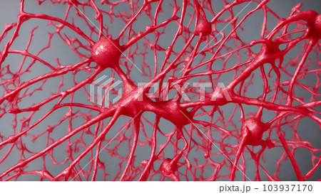 AI生成画像/神経細胞を電子顕微鏡で見た風のイラスト R10 AI生成画像/神経細胞を電子顕微鏡で見た風のイラスト R10 103937170