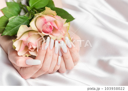 Stylish trendy female manicure. 103938022