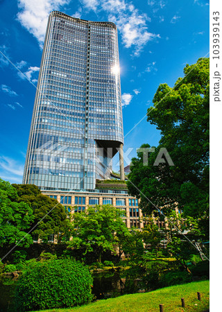 日比谷公園から観る東京ミッドタウン日比谷の風景 103939143