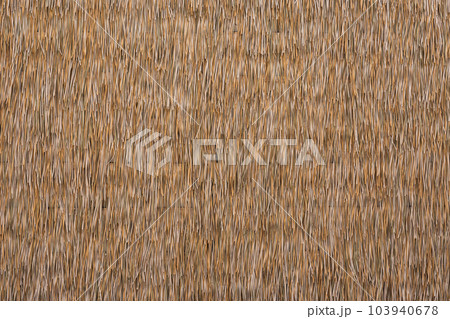 Close up dry straw texture wall background. Close up dry straw texture wall background. 103940678