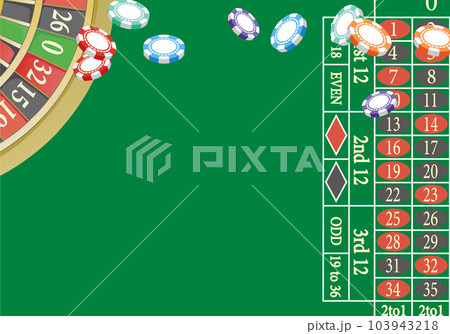 カジノのルーレットテーブル カジノのルーレットテーブル 103943218
