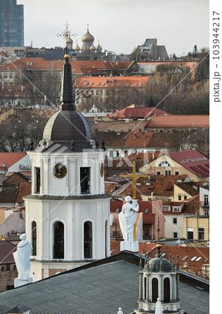 Vilnius cathedral belfry tower top Vilnius cathedral belfry tower top 103944217