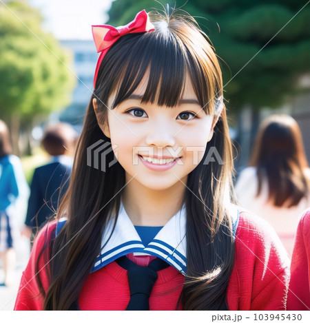 かわいい小学生 2 つのかわいい小学生の写真 ai が生成 | プレミアム写真