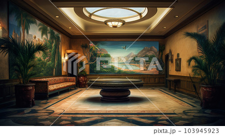 ホテルのラウンジ 103945923