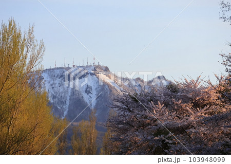 春の前田森林公園と手稲山 103948099