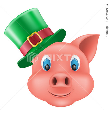 pig snout emoji sticker vector illustration 103948913
