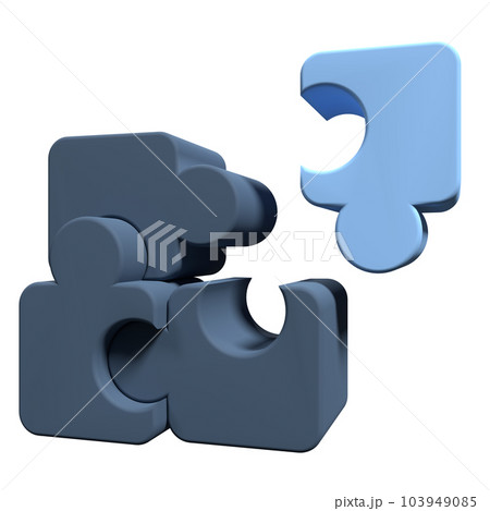 3d jigsaw puzzle pieces on transparent background. United four puzzles. Symbol of teamwork. Business concept. 3d render illustration 3d jigsaw puzzle pieces on transparent background. United four puzzles. Symbol of teamwork. Business concept. 3d render illustration 103949085