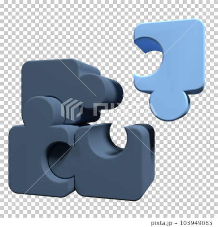 3d jigsaw puzzle pieces on transparent background. United four puzzles. Symbol of teamwork. Business concept. 3d render illustration 3d jigsaw puzzle pieces on transparent background. United four puzzles. Symbol of teamwork. Business concept. 3d render illustration 103949085