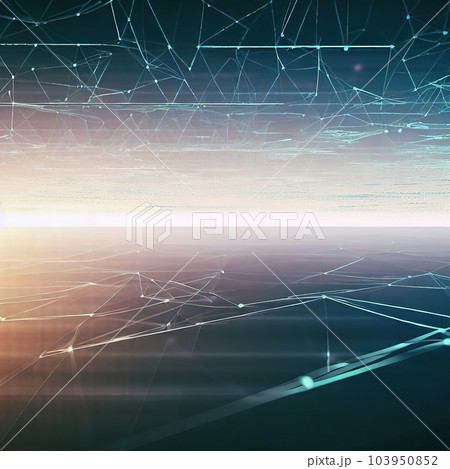 abstract futuristic digital big data landscape particles  103950852
