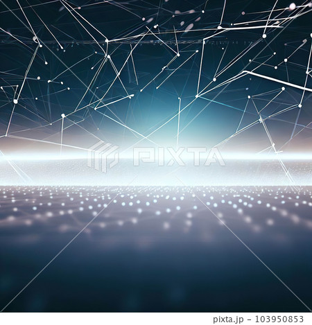 abstract futuristic digital big data landscape particles  103950853