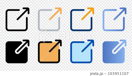 Maximize icons in different style. Maximize icons. Different style icons set. Vector illustration Maximize icons in different style. Maximize icons. Different style icons set. Vector illustration 103951107
