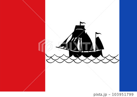 Flag of Pekela Municipality (Groningen, Grinslan or Grunn province, Kingdom of the Netherlands, Holland) 103951799