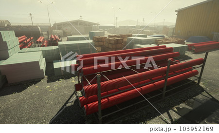 big industrial district on the outskirts of the city 103952169