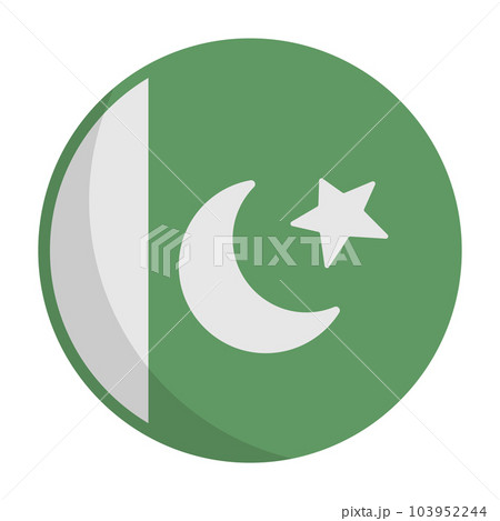 パキスタン国旗 アイコン 丸 パキスタン国旗 アイコン 丸 103952244