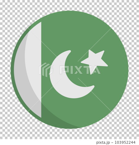 パキスタン国旗 アイコン 丸 パキスタン国旗 アイコン 丸 103952244