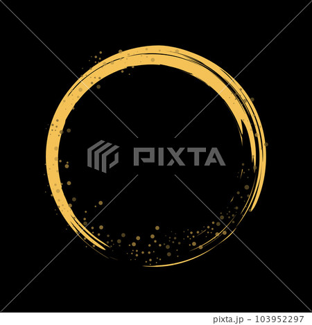 Minimalistic enso zen circle vector image. Minimalistic enso zen circle vector image. 103952297