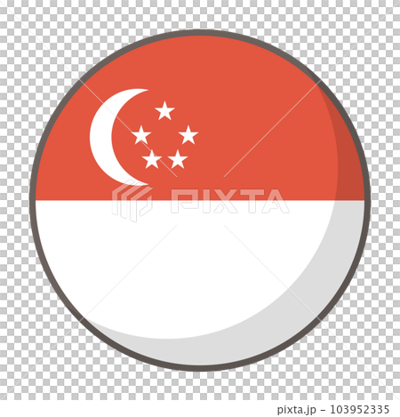 Singapore flag circle 103952335