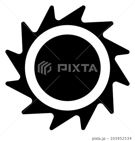 Sun icon. Solar icon. Sun icon for weather design. Trendy summer symbol. Vector illustration 103952534
