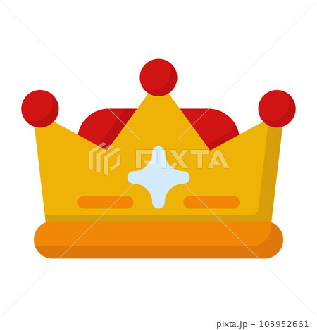 Crown icon. Colorful cartoon crown icon. Crown sign. Vector illustration Crown icon. Colorful cartoon crown icon. Crown sign. Vector illustration 103952661