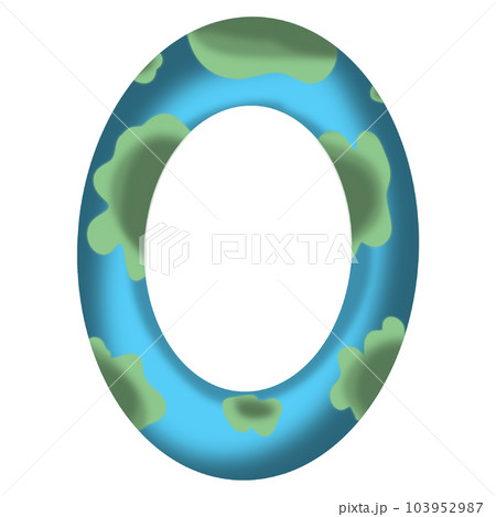 Numbers with earth pattern 103952987