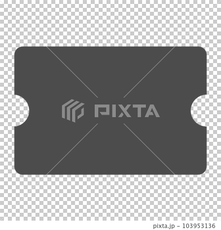 Simple vector icon illustration representing a ticket Simple vector icon illustration representing a ticket 103953136