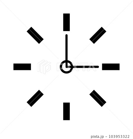 モダンな時計のロゴ。時刻。ベクター。 103953322