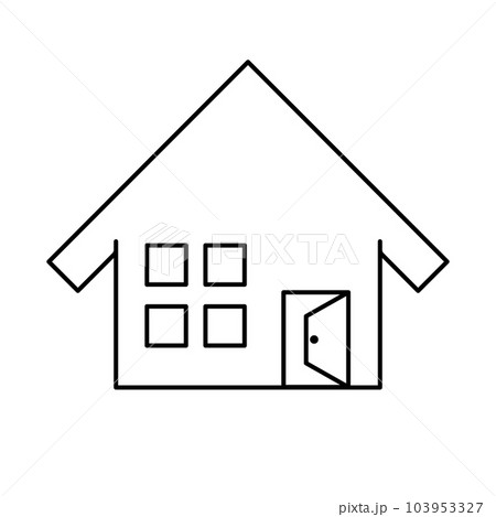 扉が開いている住宅のアイコン。家。ベクター。 扉が開いている住宅のアイコン。家。ベクター。 103953327