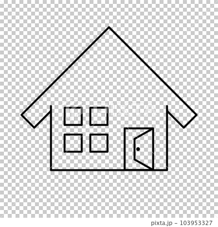 扉が開いている住宅のアイコン。家。ベクター。 扉が開いている住宅のアイコン。家。ベクター。 103953327