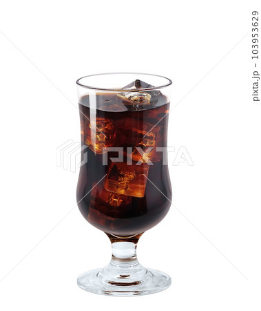 アイスコーヒーのイラスト リアル 103953629