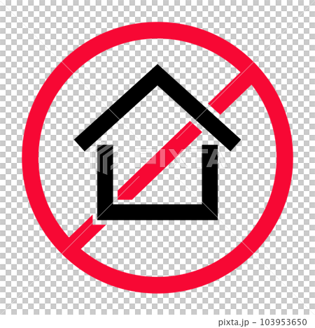 No construction icon. illegal housing. vector. No construction icon. illegal housing. vector. 103953650
