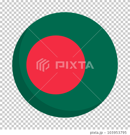 Round bangladesh flag icon. vector. 103953795